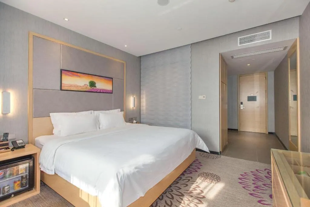 Bed in Lavande Hotels·Wuhan Fanhai CBD