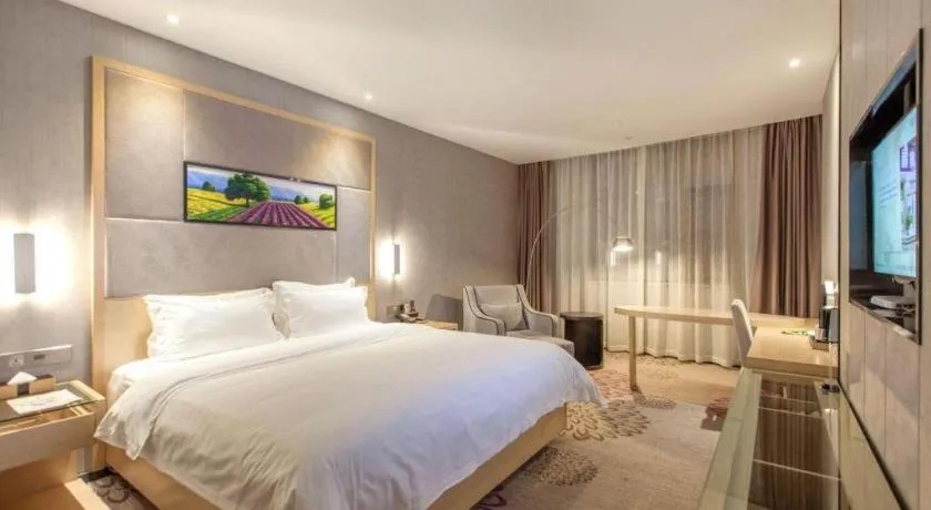 Bed in Lavande Hotels·Wuhan Fanhai CBD