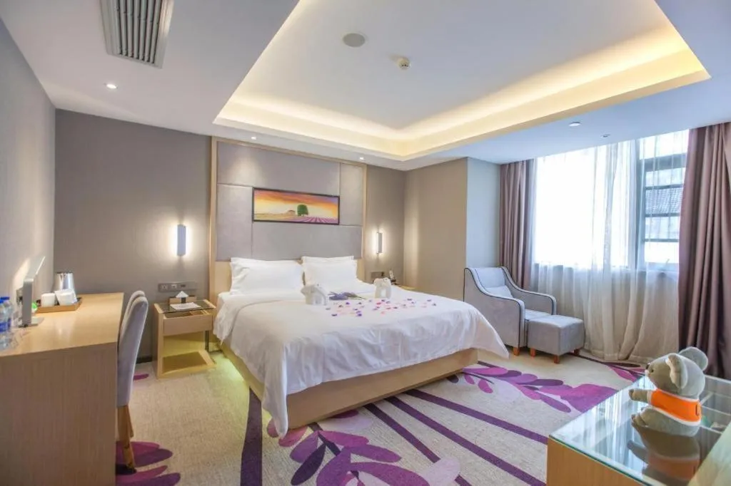 Bed in Lavande Hotels·Wuhan Fanhai CBD