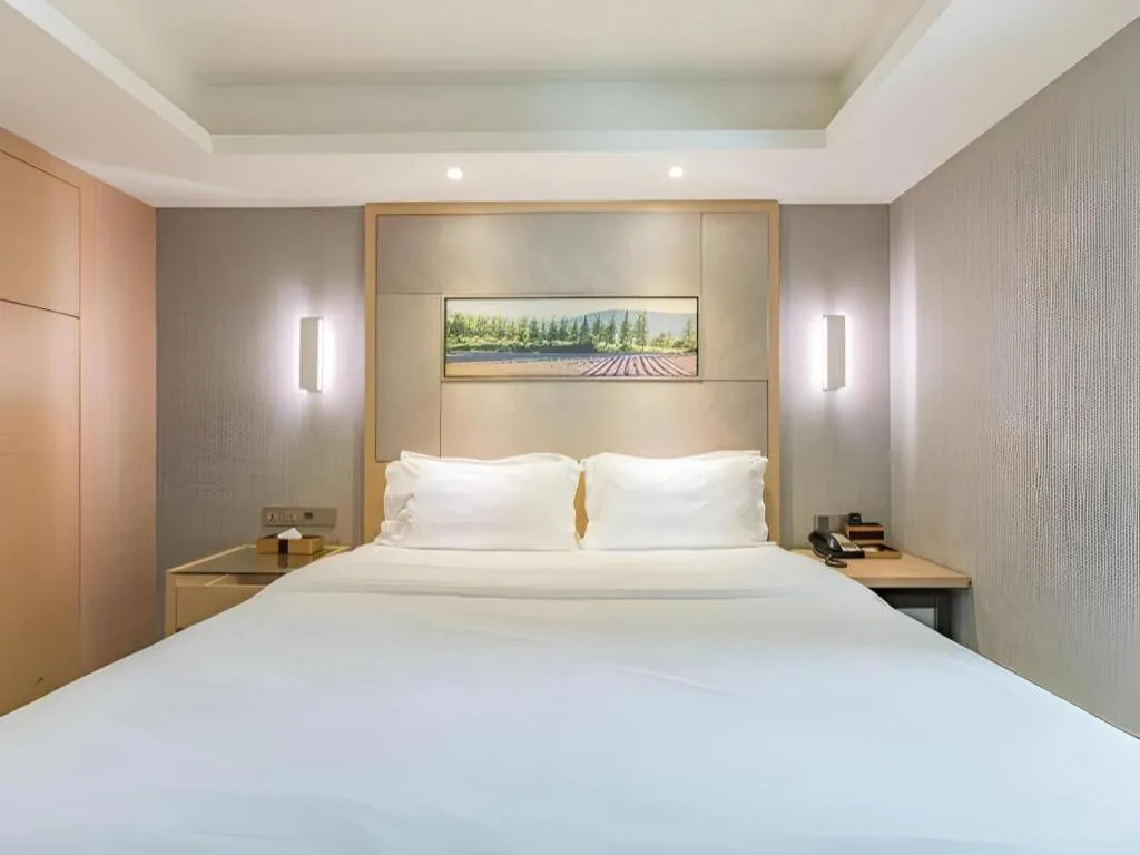 Bed in Lavande Hotels·Qingdao Wusi Square
