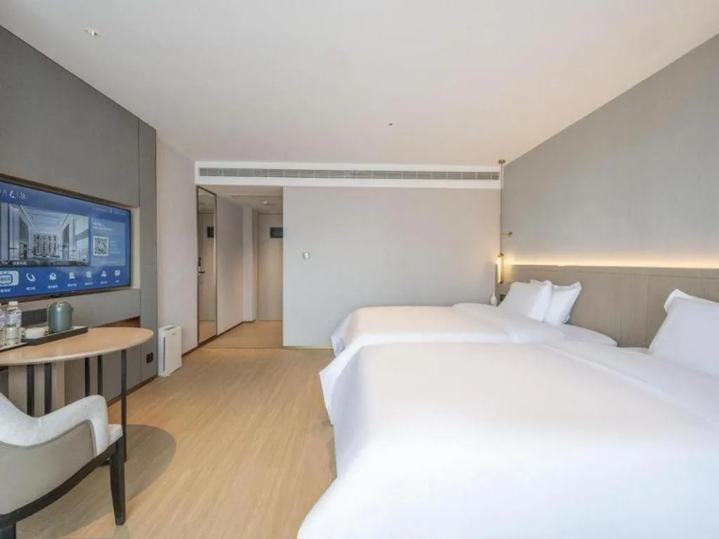 Bed in Lavande Hotels·Qingdao Wusi Square