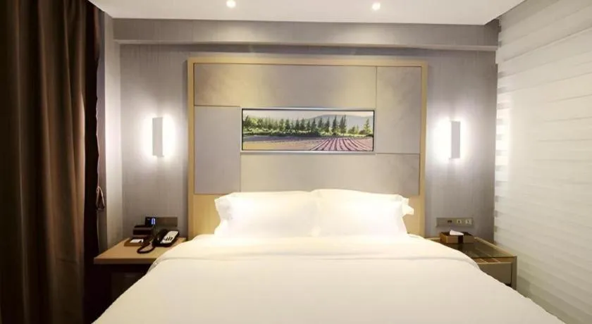 Bed in Lavande Hotels·Qingdao Wusi Square