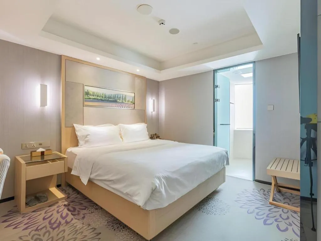 Bed in Lavande Hotels·Qingdao Wusi Square