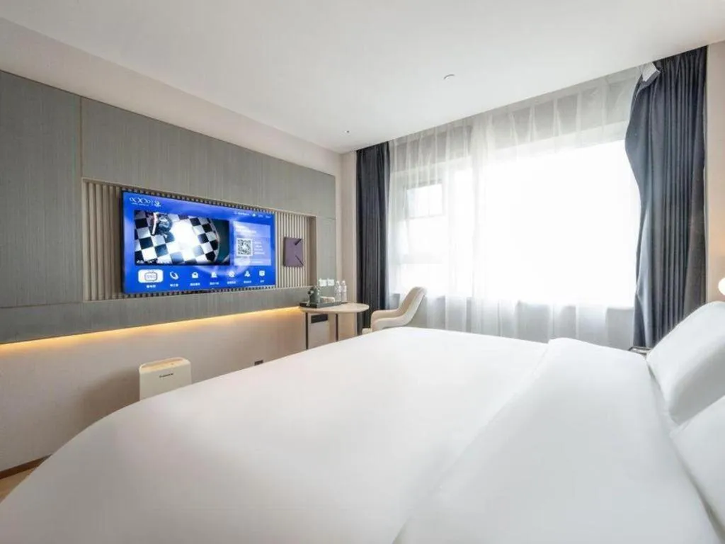 Bed in Lavande Hotels·Qingdao Wusi Square