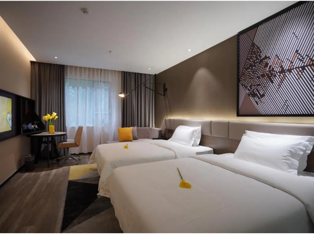 Bed in IU Hotels·Nanning Zoo Metro Station RT-Mart