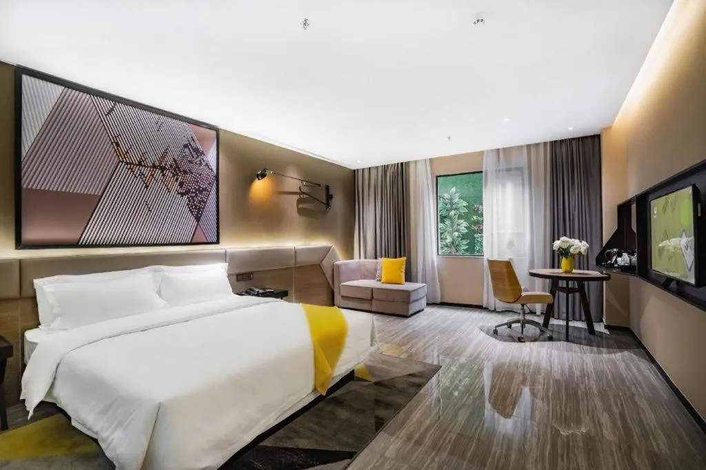 Bed in IU Hotels·Nanning Zoo Metro Station RT-Mart