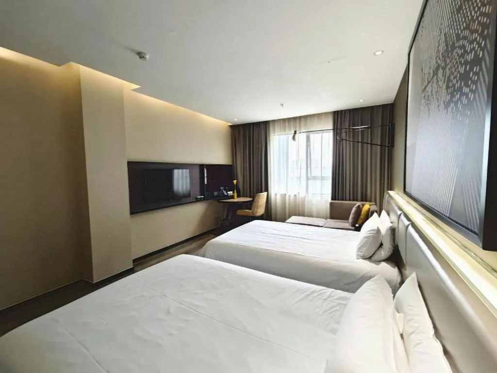 Bed in IU Hotels·Nanning Zoo Metro Station RT-Mart