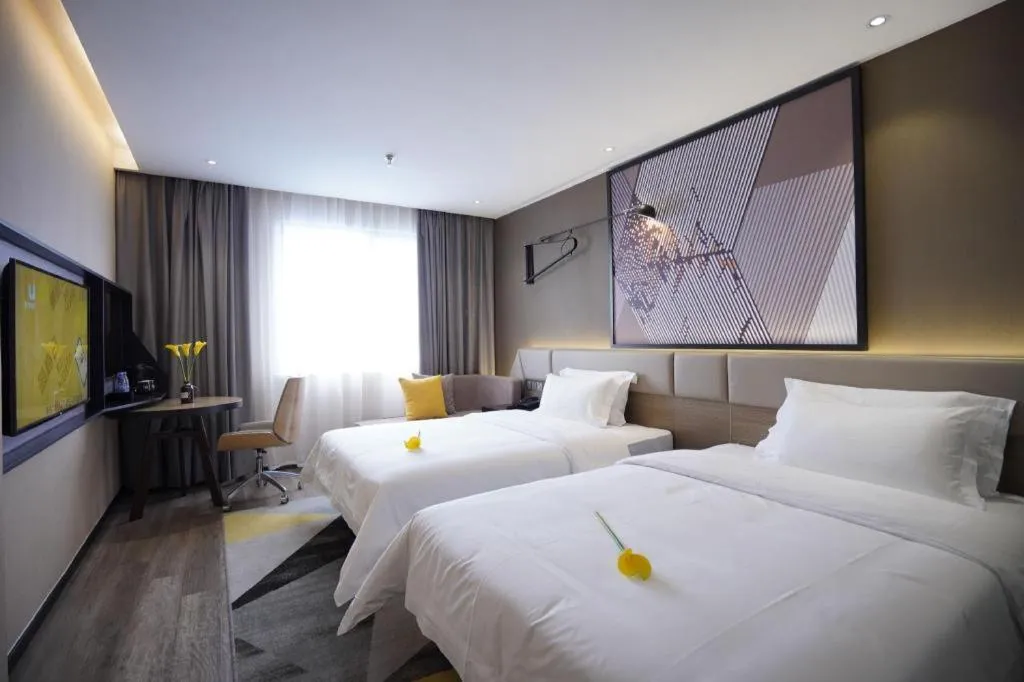 Bed in IU Hotels·Nanning Zoo Metro Station RT-Mart