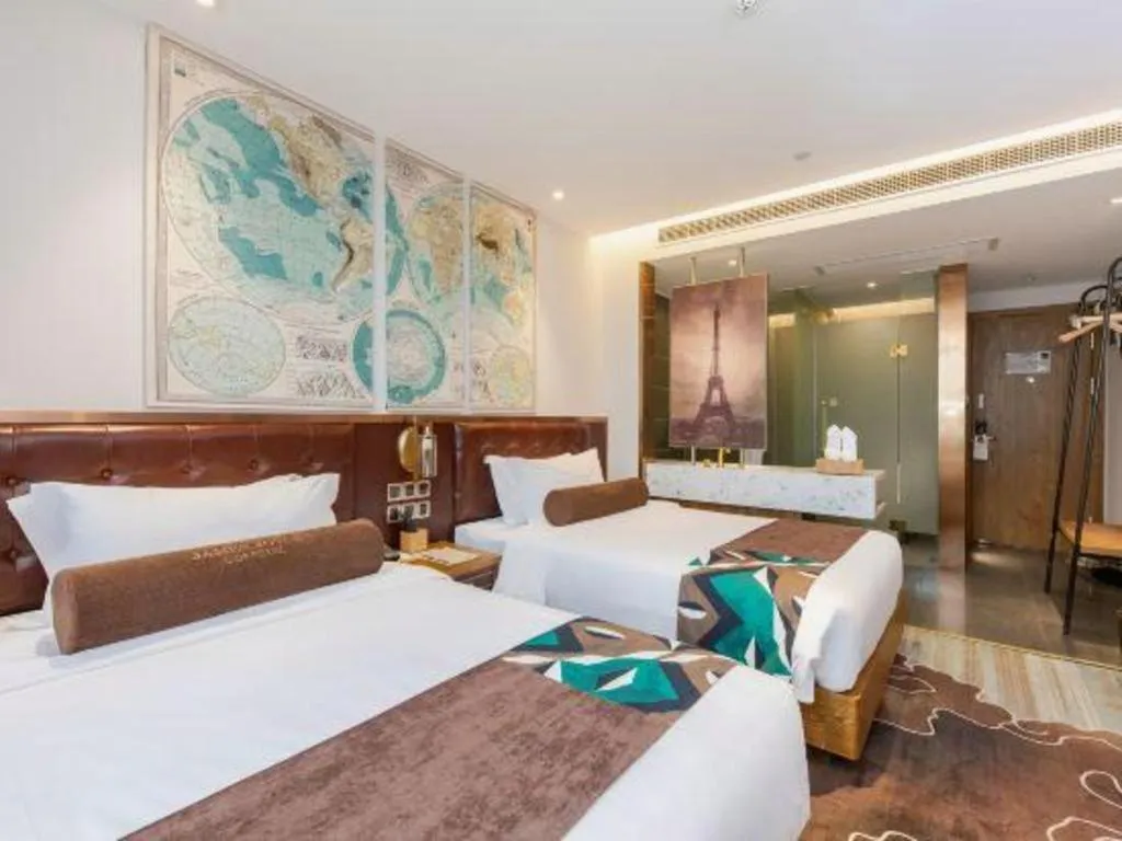 Bed in James Joyce Coffetel·Shanghai Zhuanqiao Wanda Plaza