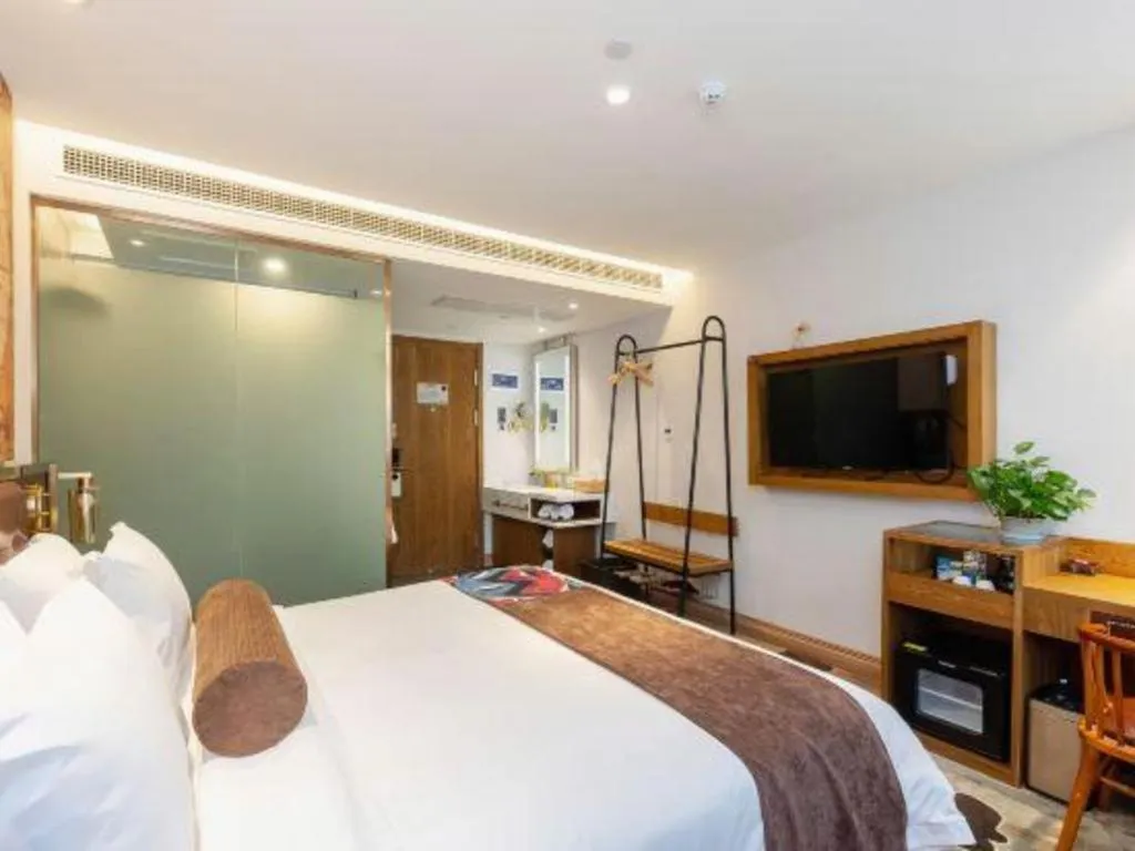 Bed in James Joyce Coffetel·Shanghai Zhuanqiao Wanda Plaza