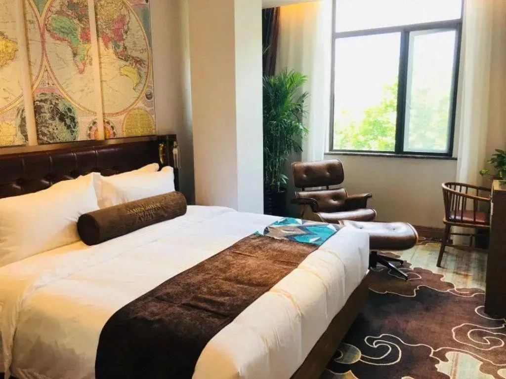 Bed in James Joyce Coffetel·Shanghai Zhuanqiao Wanda Plaza
