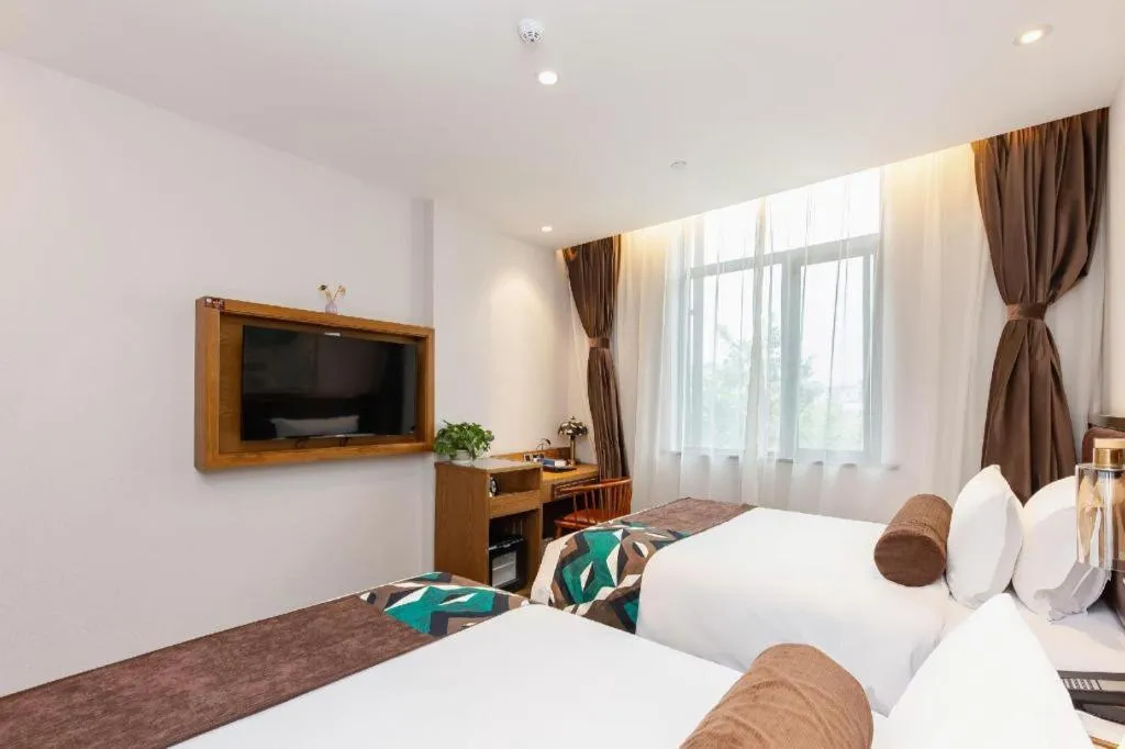 Bed in James Joyce Coffetel·Shanghai Zhuanqiao Wanda Plaza