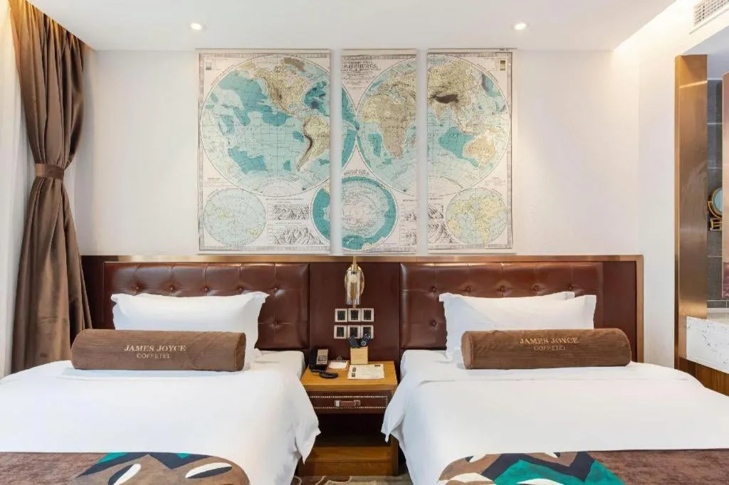 Bed in James Joyce Coffetel·Shanghai Zhuanqiao Wanda Plaza