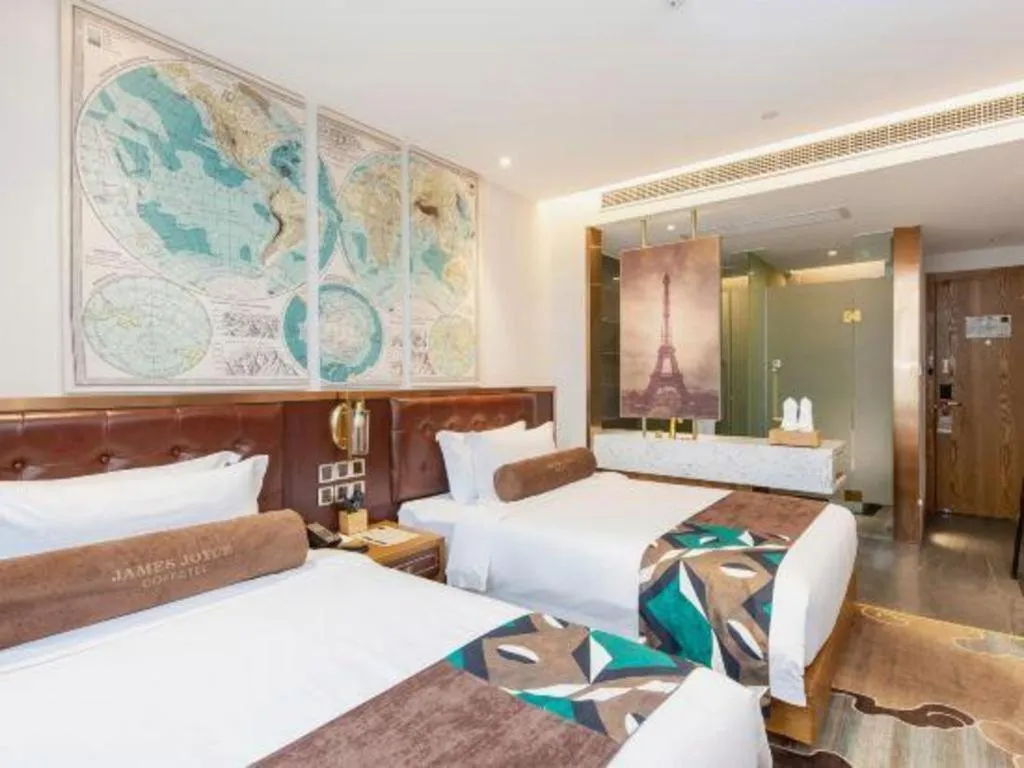 Bed in James Joyce Coffetel·Shanghai Zhuanqiao Wanda Plaza