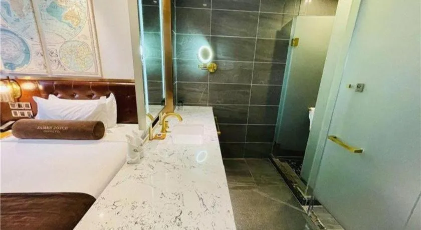 Bed in James Joyce Coffetel·Shanghai Zhuanqiao Wanda Plaza