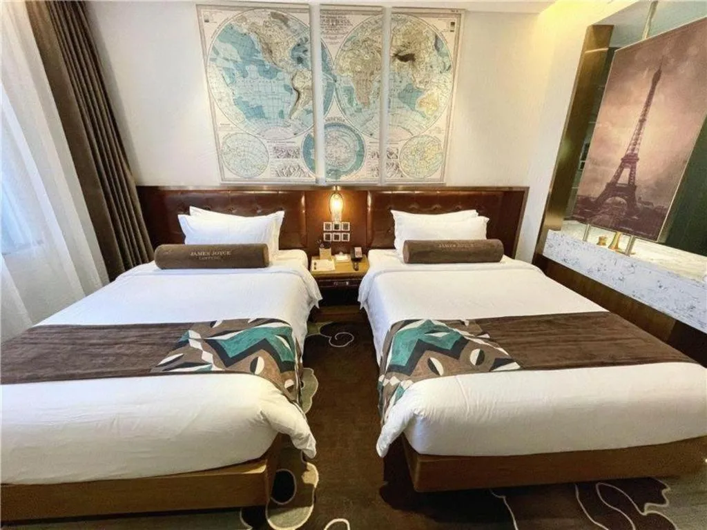 Bed in James Joyce Coffetel·Shanghai Zhuanqiao Wanda Plaza