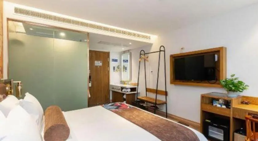 Bed in James Joyce Coffetel·Shanghai Zhuanqiao Wanda Plaza