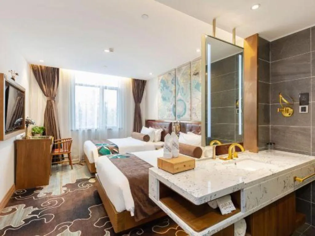 Bed in James Joyce Coffetel·Shanghai Zhuanqiao Wanda Plaza