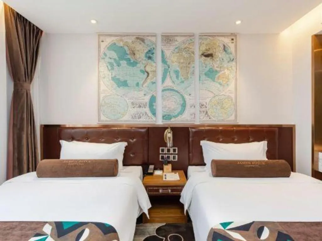 Bed in James Joyce Coffetel·Shanghai Zhuanqiao Wanda Plaza