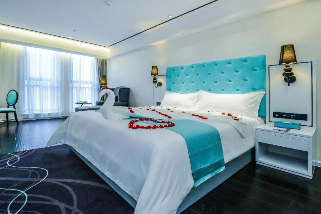 Bed in Xana Hotelle·JiNan Daminghu East Gate Shandong University