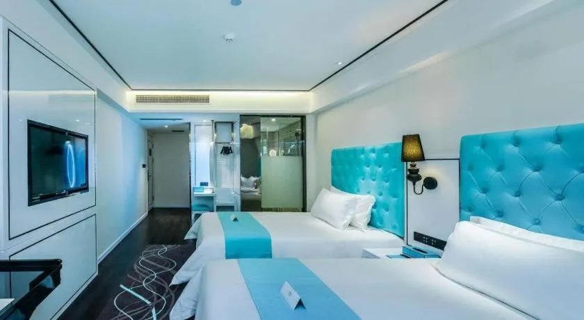 Bed in Xana Hotelle·JiNan Daminghu East Gate Shandong University