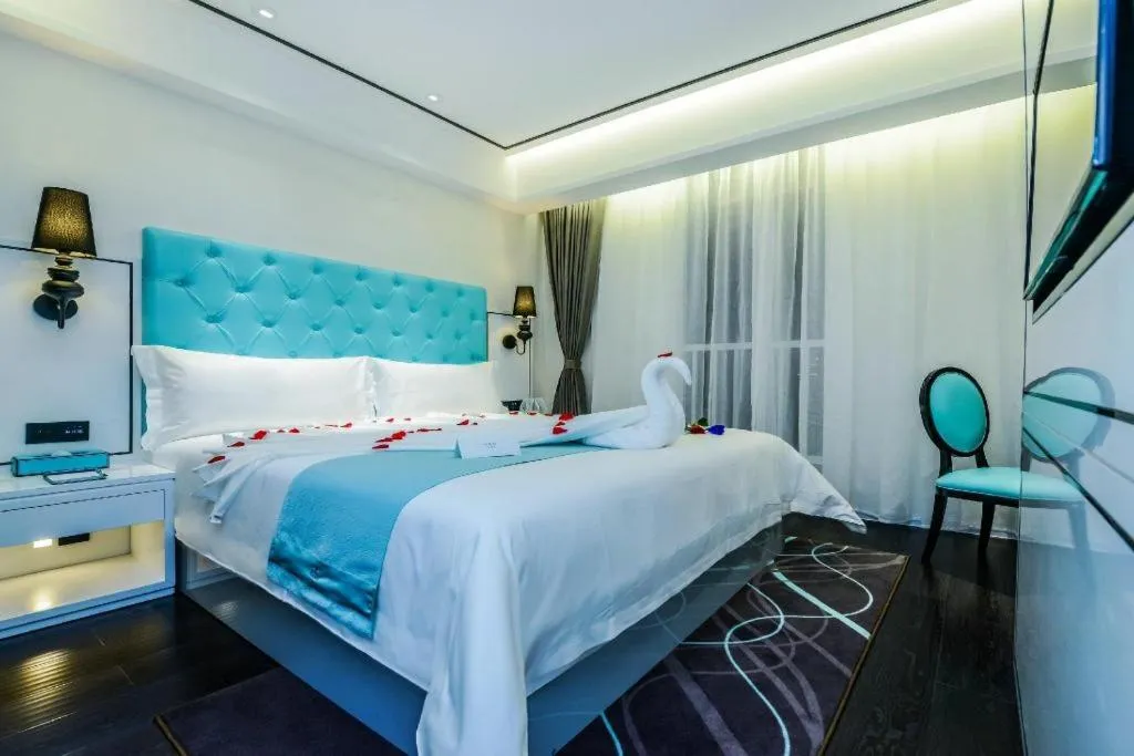 Bed in Xana Hotelle·JiNan Daminghu East Gate Shandong University