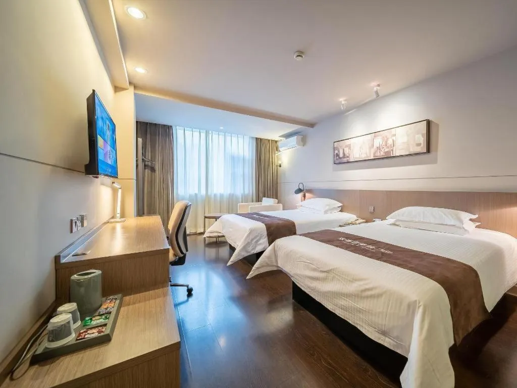 Bed in Jinjiang Inn Select Xuzhou Suning Plaza Jinguang East Road