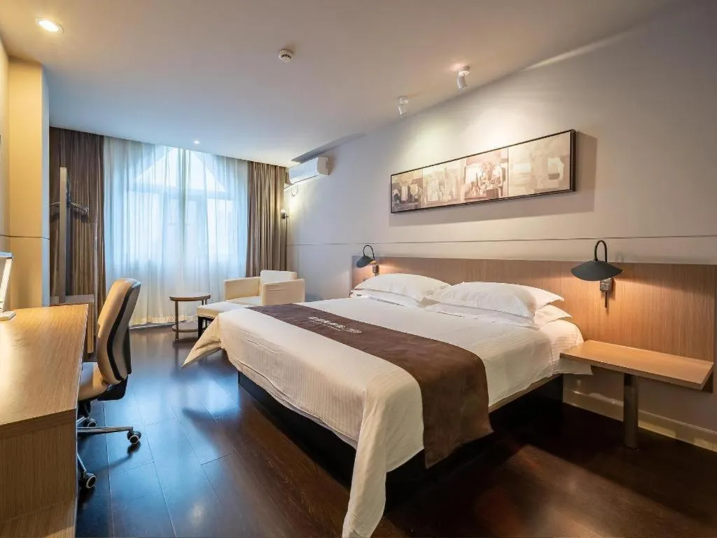 Bed in Jinjiang Inn Select Xuzhou Suning Plaza Jinguang East Road
