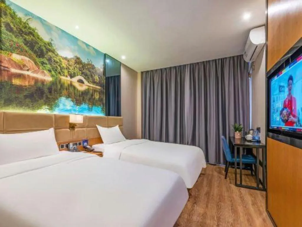 Bed in Chonpines Hotel North Xiamen Station Jimei University