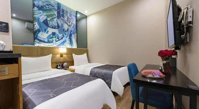 Bed in Chonpines Hotel North Xiamen Station Jimei University
