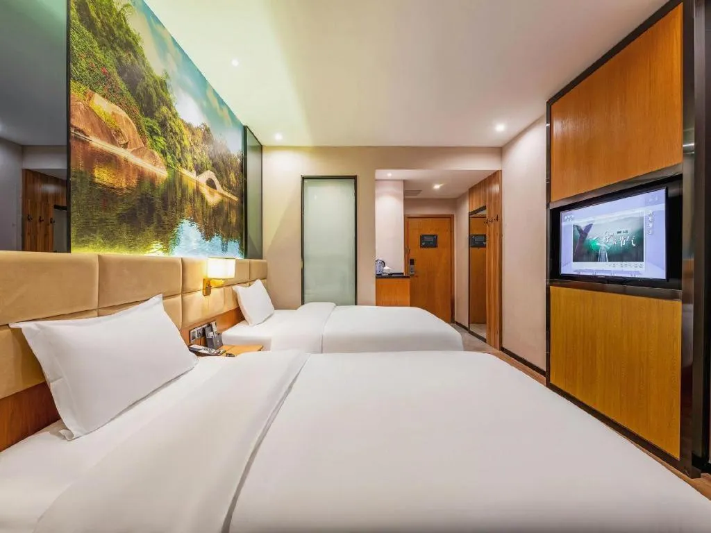 Bed in Chonpines Hotel North Xiamen Station Jimei University