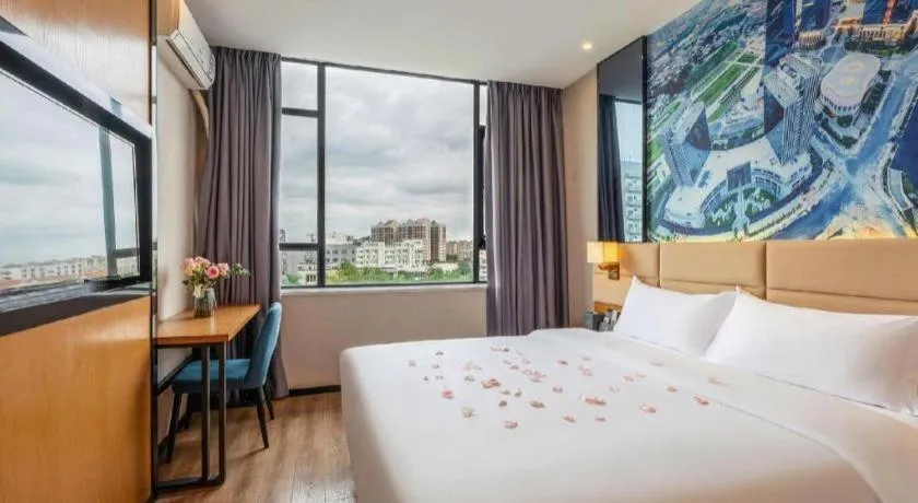 Bed in Chonpines Hotel North Xiamen Station Jimei University