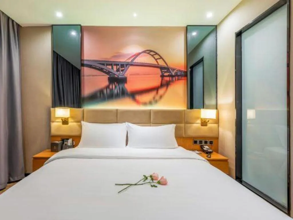 Bed in Chonpines Hotel North Xiamen Station Jimei University