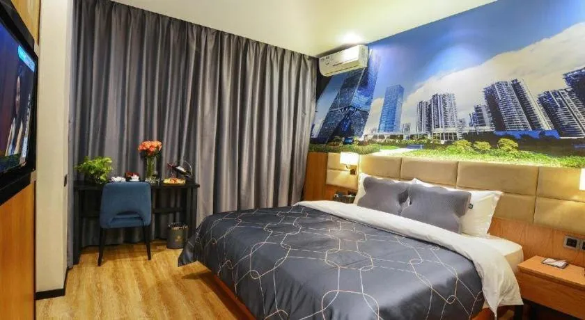 Bed in Chonpines Hotel North Xiamen Station Jimei University