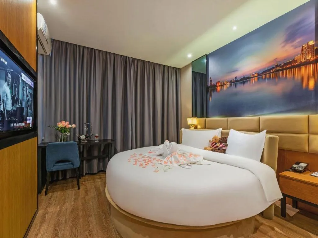 Bed in Chonpines Hotel North Xiamen Station Jimei University