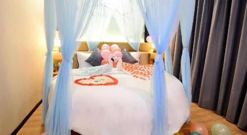 Bed in Chonpines Hotel North Xiamen Station Jimei University