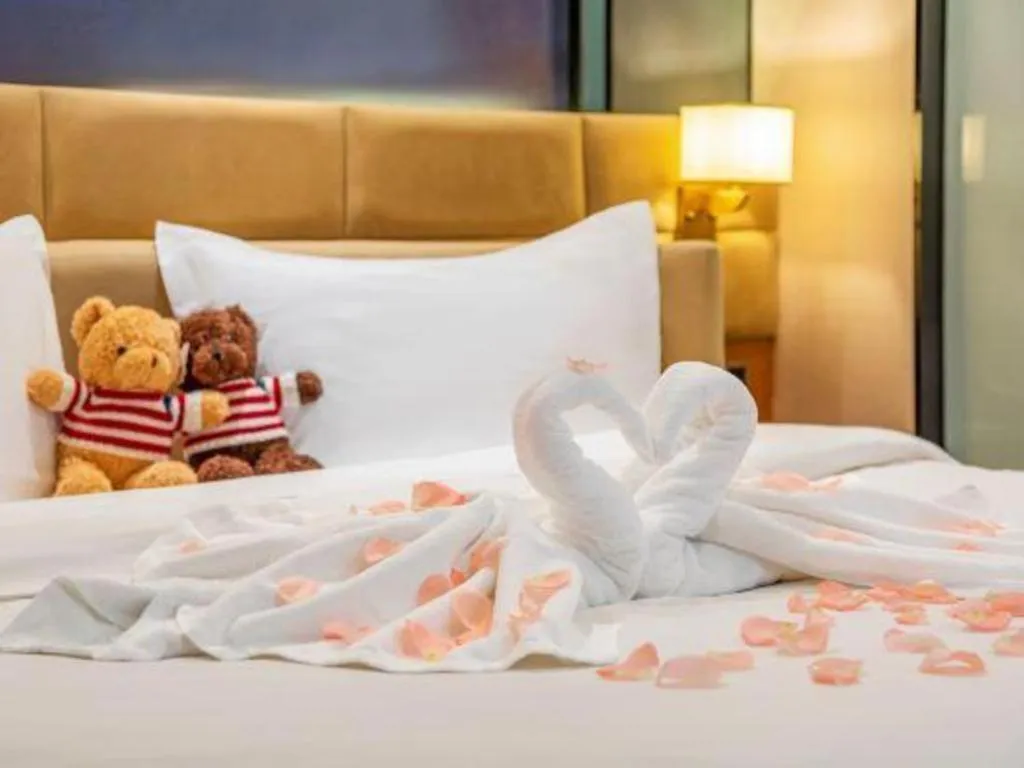 Bed in Chonpines Hotel North Xiamen Station Jimei University