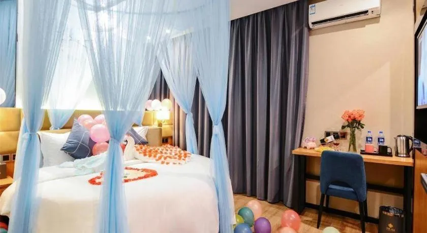 Bed in Chonpines Hotel North Xiamen Station Jimei University