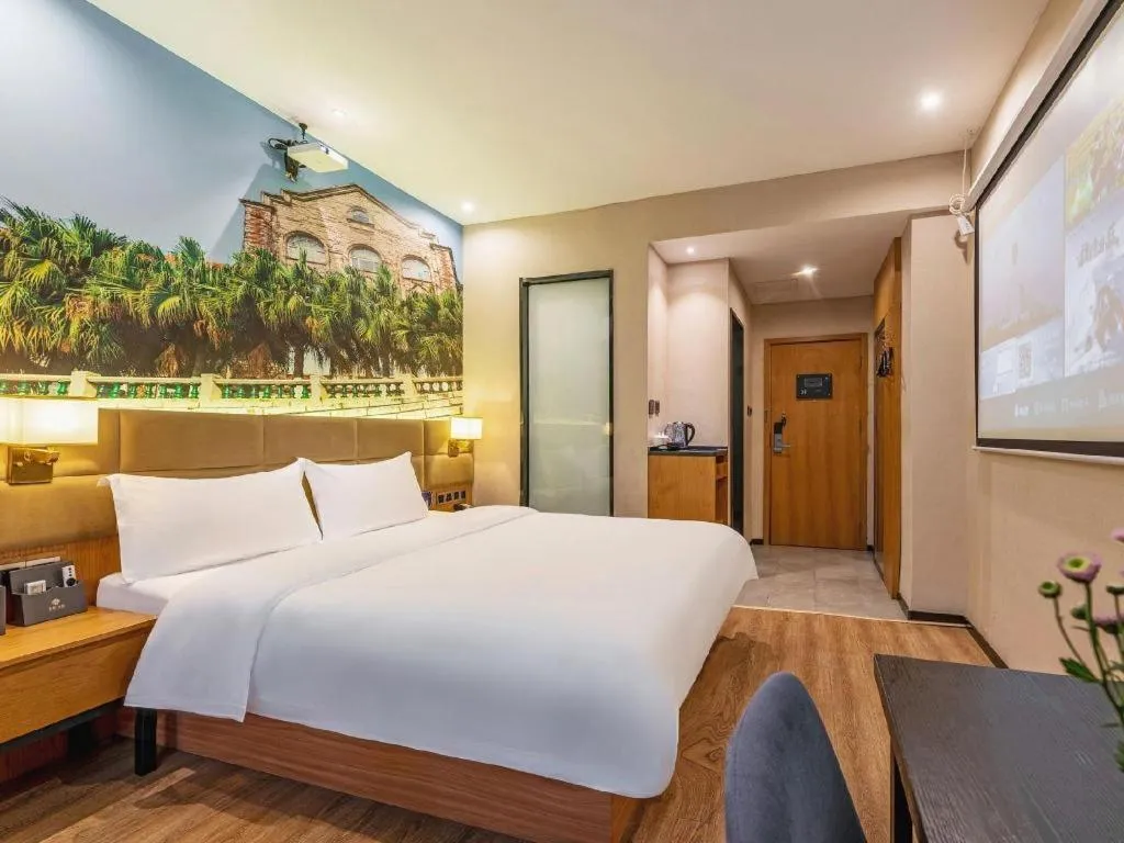 Bed in Chonpines Hotel North Xiamen Station Jimei University