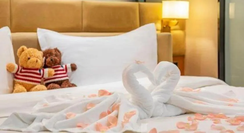 Bed in Chonpines Hotel North Xiamen Station Jimei University