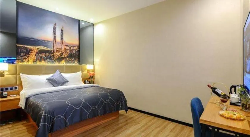 Bed in Chonpines Hotel North Xiamen Station Jimei University