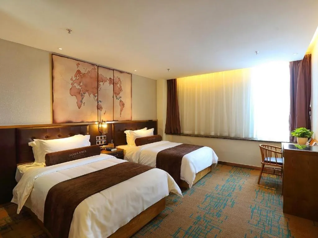 Bed in James Joyce Coffetel·Shenyang North Railway Station Shifu Square