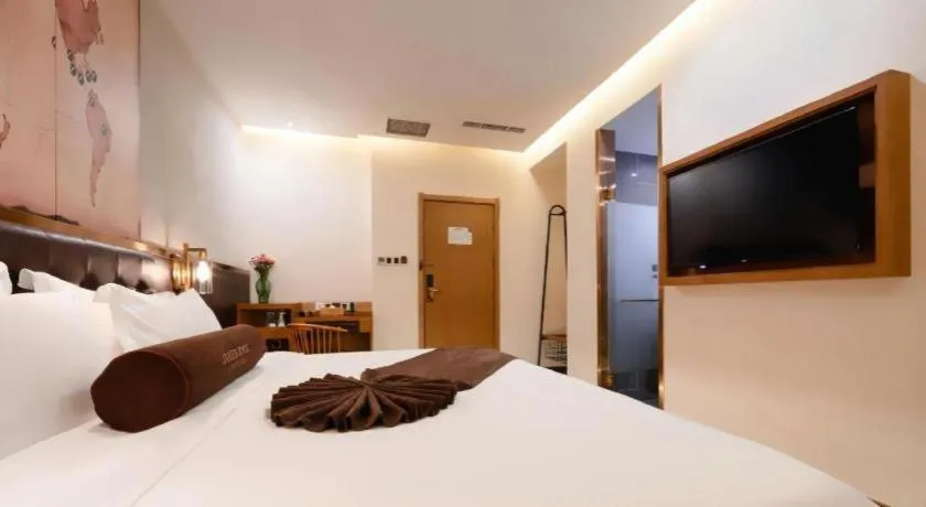 Bed in James Joyce Coffetel·Shenyang North Railway Station Shifu Square