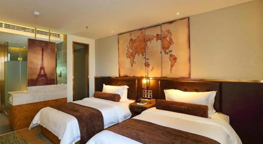 Bed in James Joyce Coffetel·Shenyang North Railway Station Shifu Square