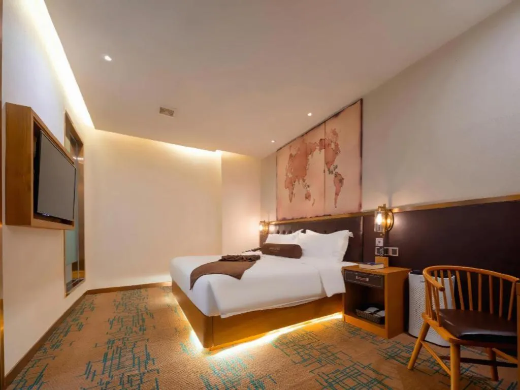 Bed in James Joyce Coffetel·Shenyang North Railway Station Shifu Square