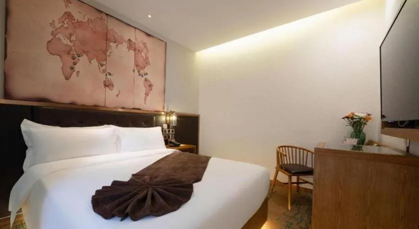 Bed in James Joyce Coffetel·Shenyang North Railway Station Shifu Square