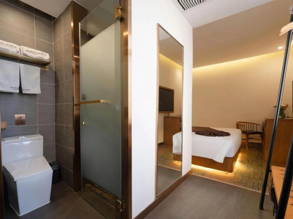 Bed in James Joyce Coffetel·Shenyang North Railway Station Shifu Square