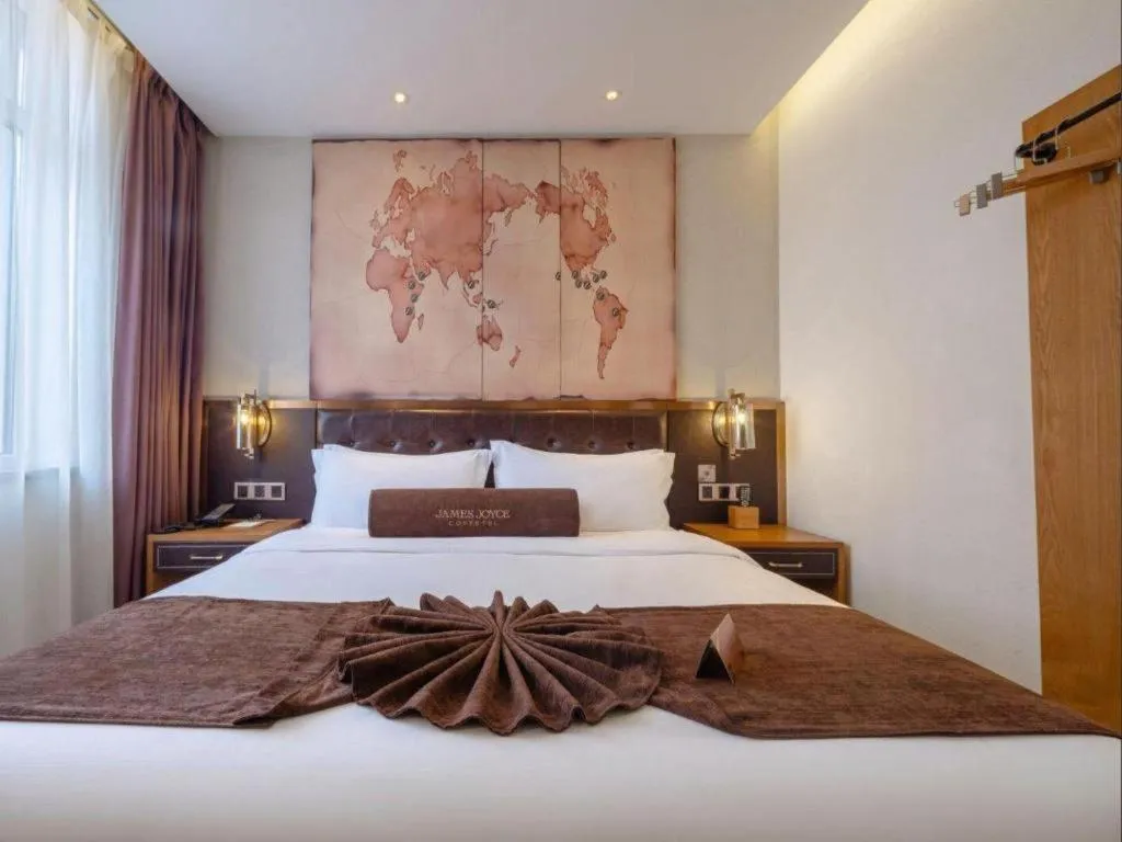 Bed in James Joyce Coffetel·Shenyang North Railway Station Shifu Square