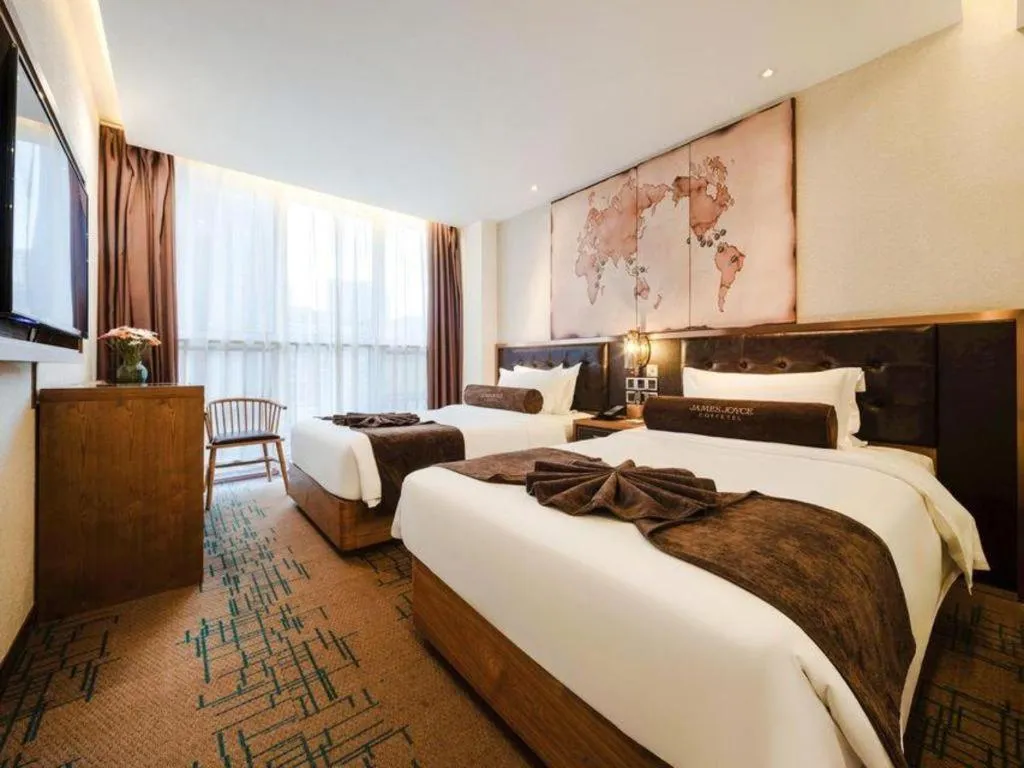 Bed in James Joyce Coffetel·Shenyang North Railway Station Shifu Square