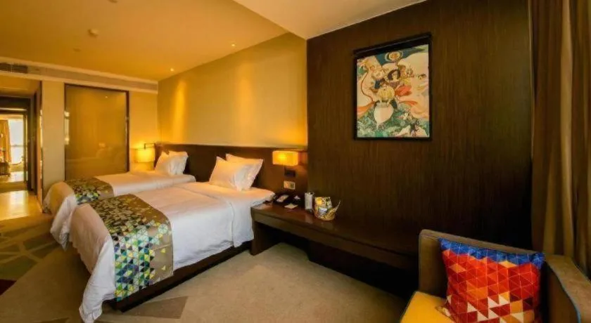 Bed in ZMAX Hotel Guangzhou Luogang Science City Shenzhou Road Metro Station